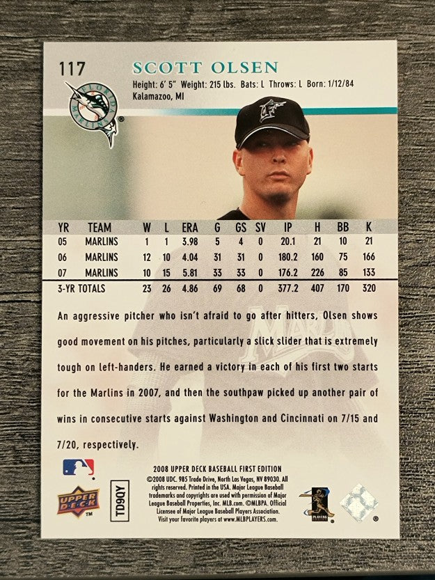 2008 Upper Deck First Edition #117 Scott Olsen