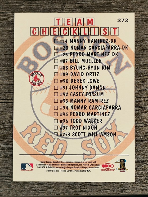 2004 Donruss #373 Nomar Garciaparra TC
