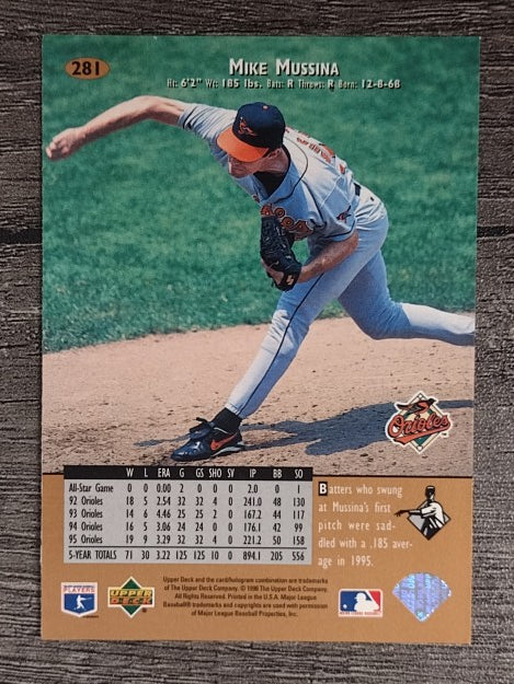 1996 Upper Deck #281 Mike Mussina