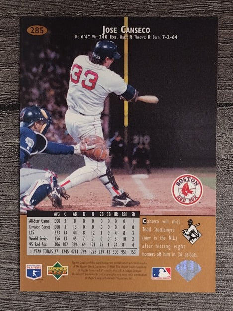 1996 Upper Deck #285 Jose Canseco