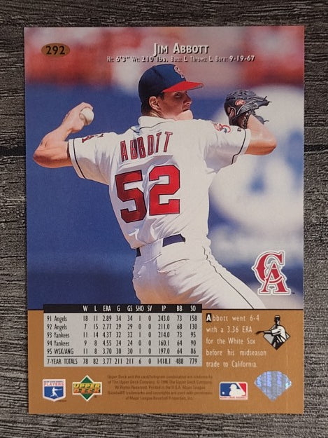 1996 Upper Deck #292 Jim Abbott