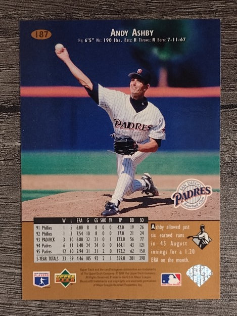 1996 Upper Deck #187 Andy Ashby