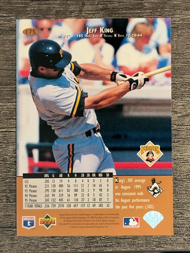 1996 Upper Deck #175 Jeff King