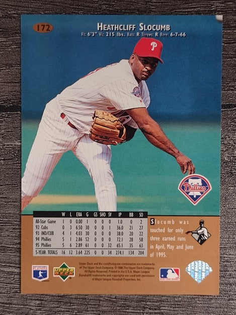 1996 Upper Deck #172 Heathcliff Slocumb
