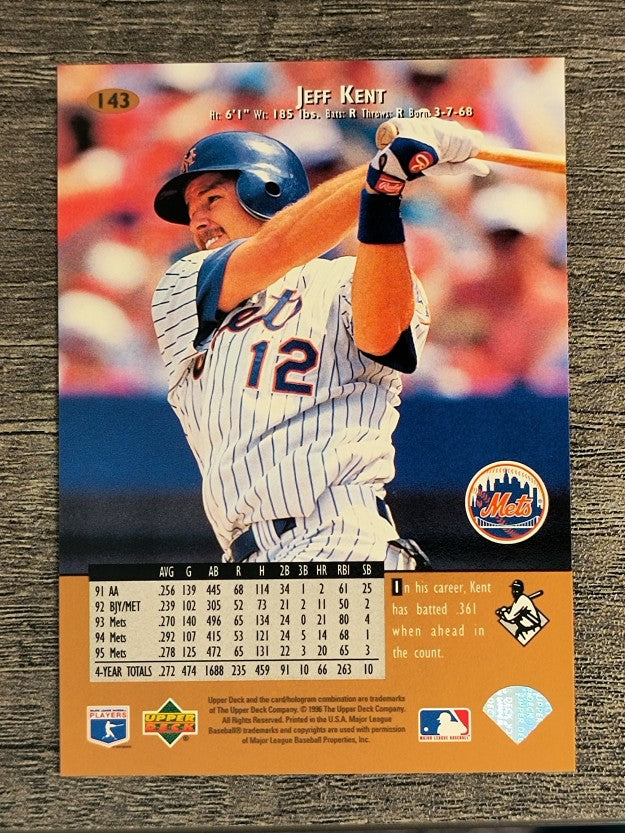 1996 Upper Deck #143 Jeff Kent
