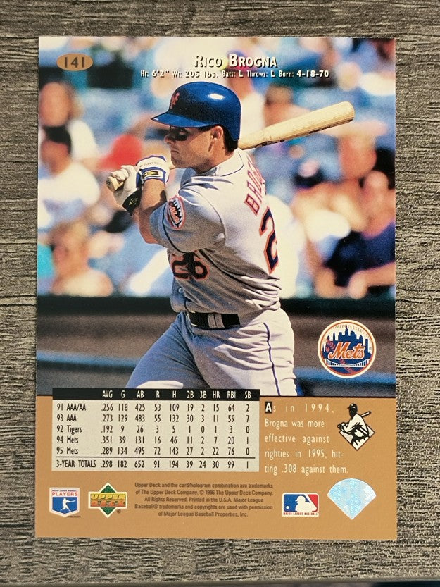 1996 Upper Deck #141 Rico Brogna