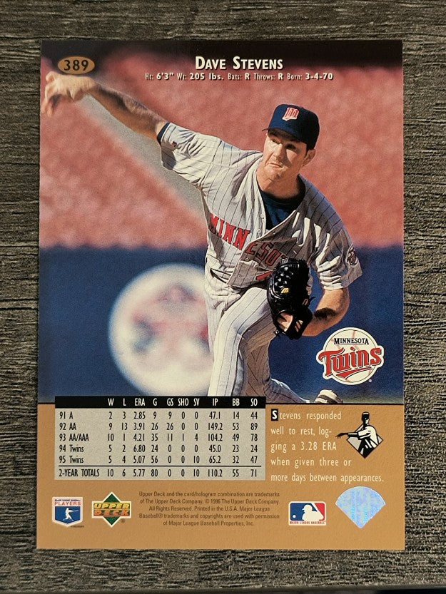 1996 Upper Deck #389 Dave Stevens