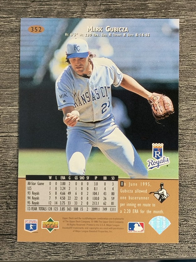 1996 Upper Deck #352 Mark Gubicza