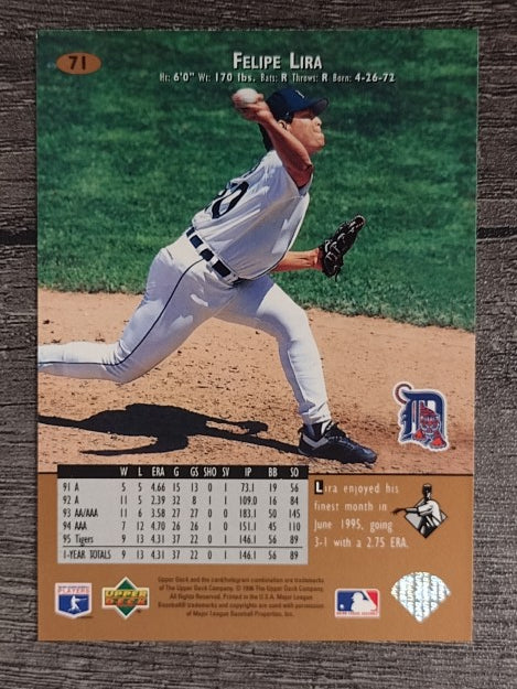 1996 Upper Deck #71 Felipe Lira