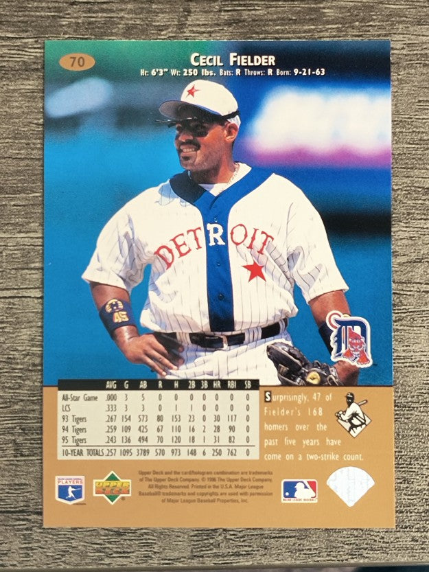 1996 Upper Deck #70 Cecil Fielder