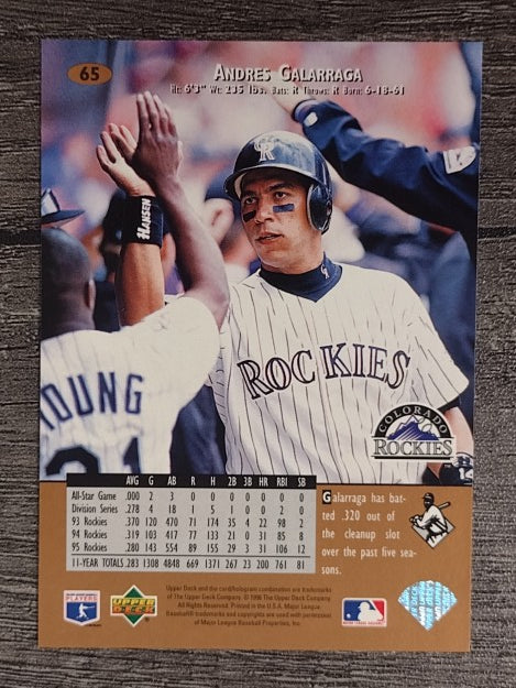 1996 Upper Deck #65 Andres Galarraga