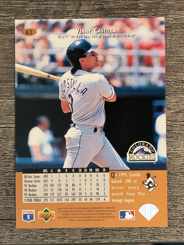 1996 Upper Deck #62 Vinny Castilla