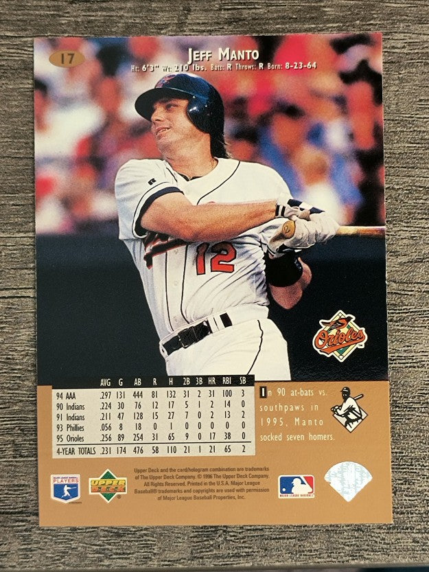 1996 Upper Deck #17 Jeff Manto