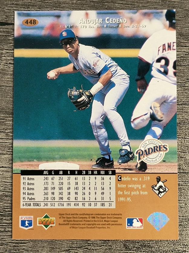 1996 Upper Deck #448 Andujar Cedeno