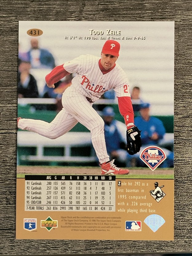 1996 Upper Deck #431 Todd Zeile