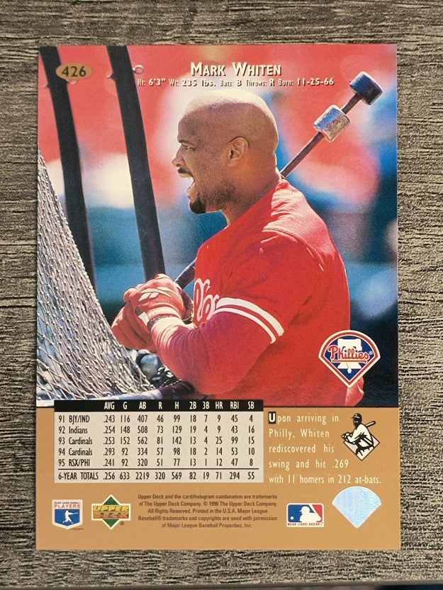 1996 Upper Deck #426 Mark Whiten