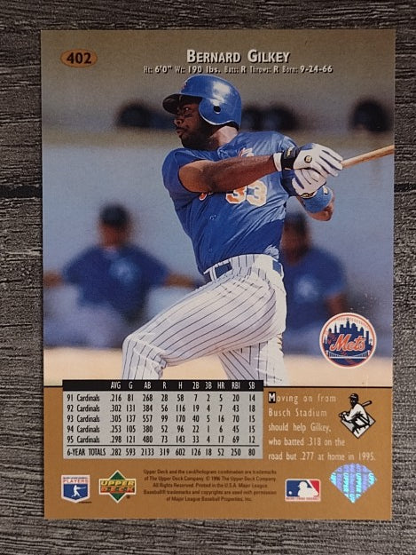 1996 Upper Deck #402 Bernard Gilkey