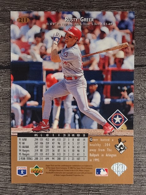 1996 Upper Deck #211 Rusty Greer