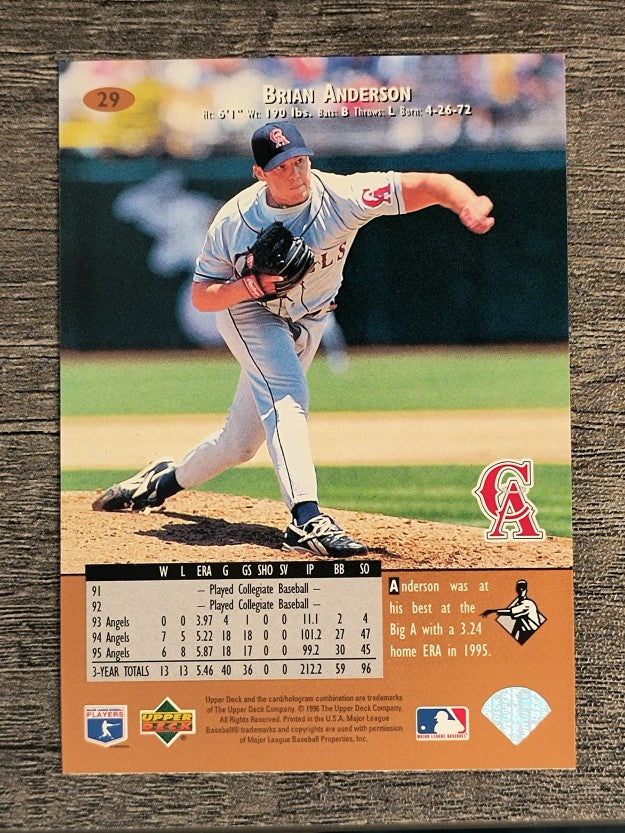 1996 Upper Deck #29 Brian Anderson