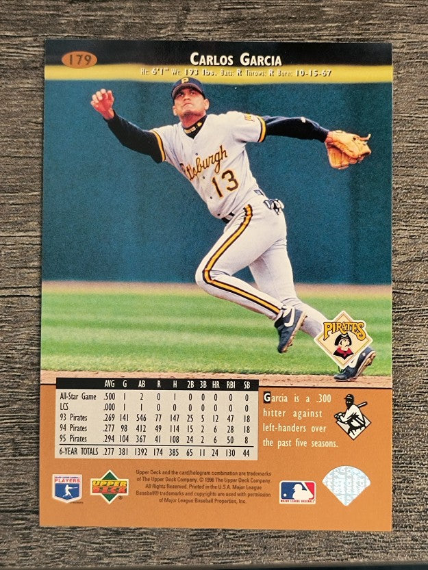 1996 Upper Deck #179 Carlos Garcia