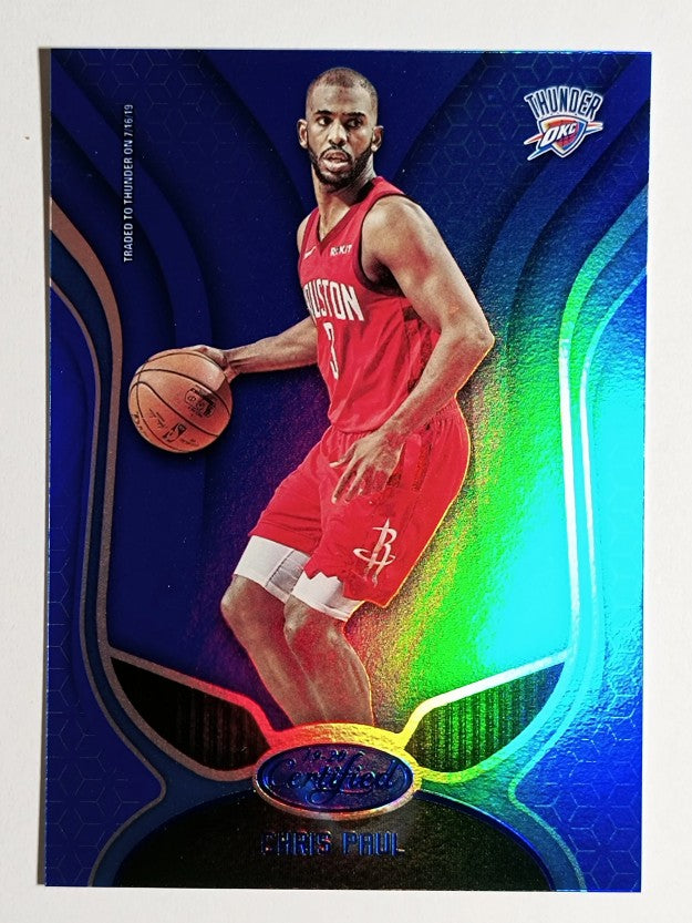 2019-20 Certified Mirror Blue #27 Chris Paul