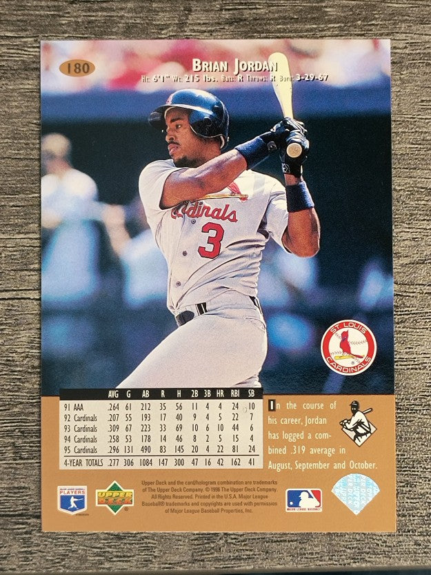 1996 Upper Deck #180 Brian Jordan