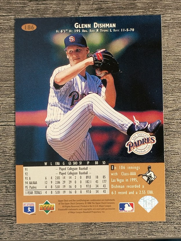 1996 Upper Deck #186 Glenn Dishman