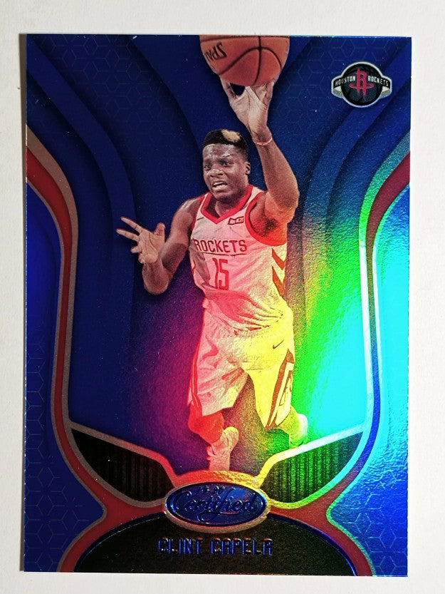 2019-20 Certified Mirror Blue #25 Clint Capela