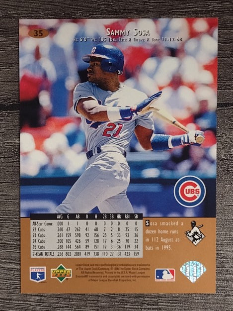 1996 Upper Deck #35 Sammy Sosa