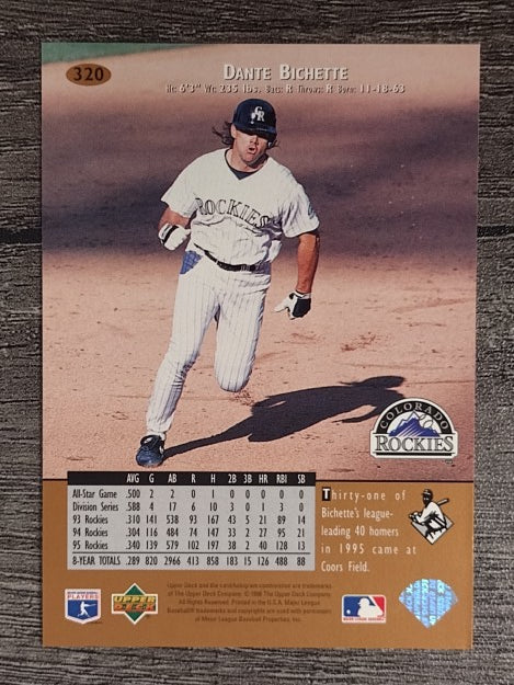 1996 Upper Deck #320 Dante Bichette