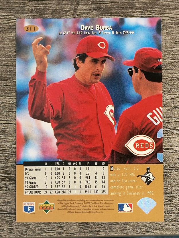 1996 Upper Deck #311 Dave Burba