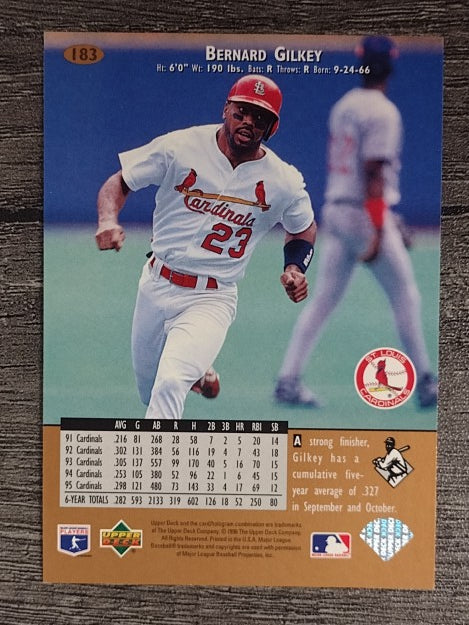 1996 Upper Deck #183 Bernard Gilkey