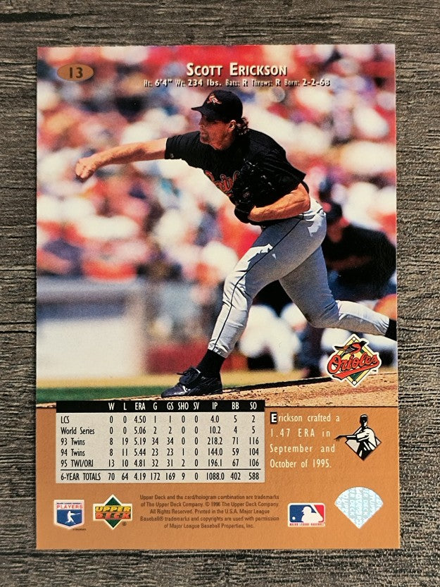 1996 Upper Deck #13 Scott Erickson
