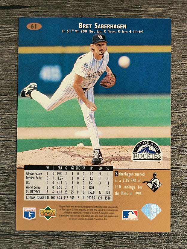 1996 Upper Deck #61 Bret Saberhagen