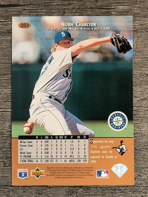 1996 Upper Deck #203 Norm Charlton