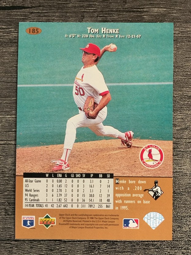 1996 Upper Deck #185 Tom Henke