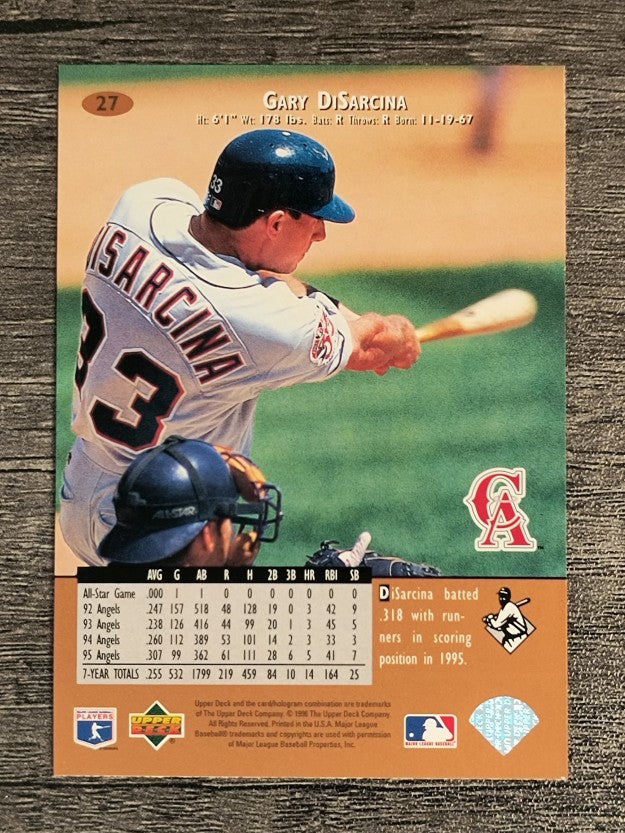 1996 Upper Deck #27 Gary DiSarcina