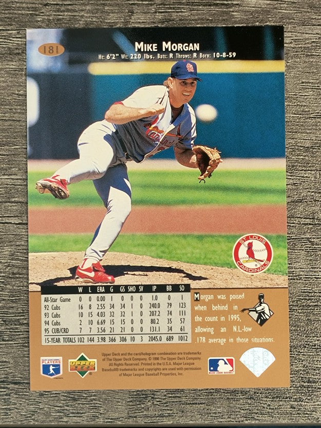 1996 Upper Deck #181 Mike Morgan