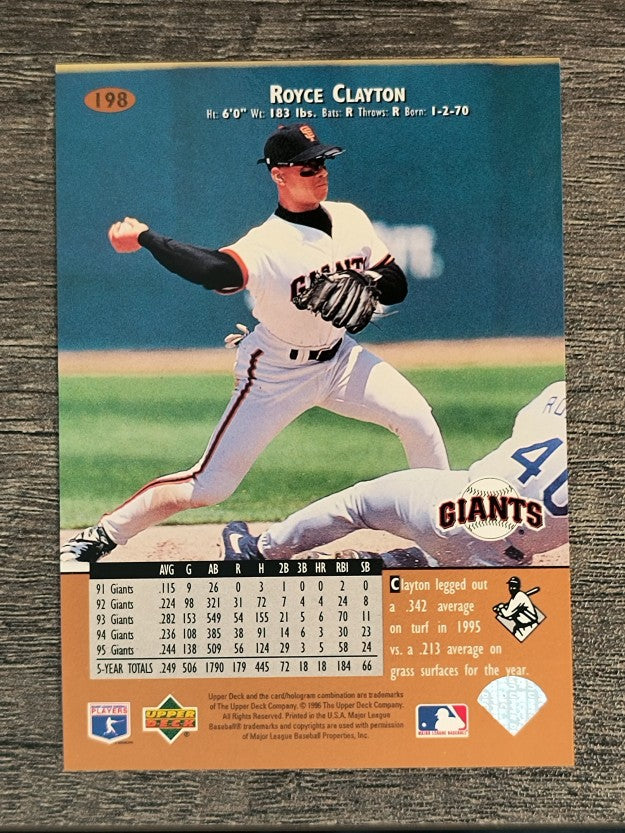 1996 Upper Deck #198 Royce Clayton