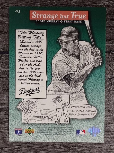 1996 Upper Deck #415 Eddie Murray SBT