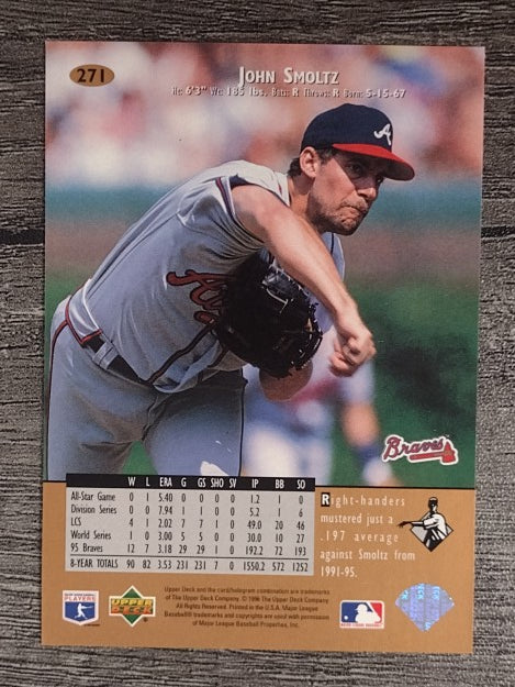 1996 Upper Deck #271 John Smoltz