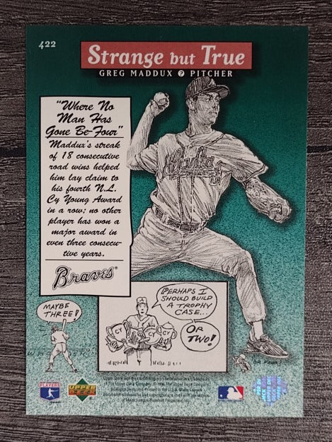 1996 Upper Deck #422 Greg Maddux SBT
