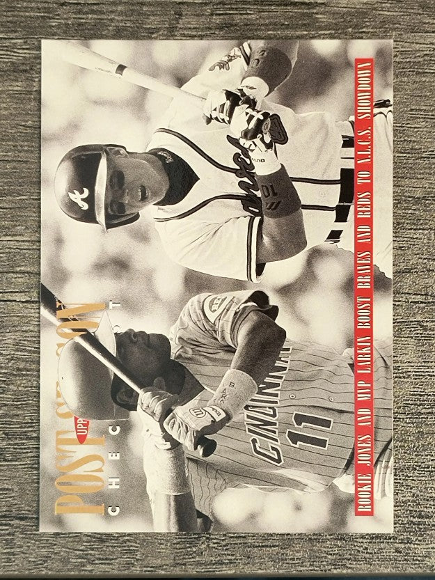 1996 Upper Deck #219 Chipper Jones/Barry Larkin CL