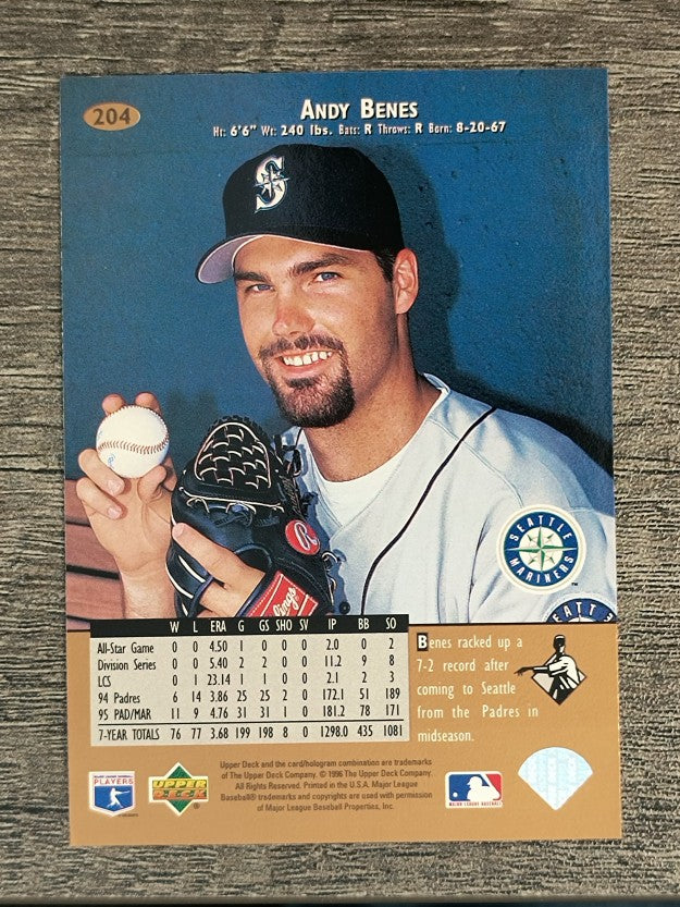 1996 Upper Deck #204 Andy Benes