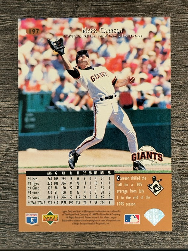 1996 Upper Deck #197 Mark Carreon