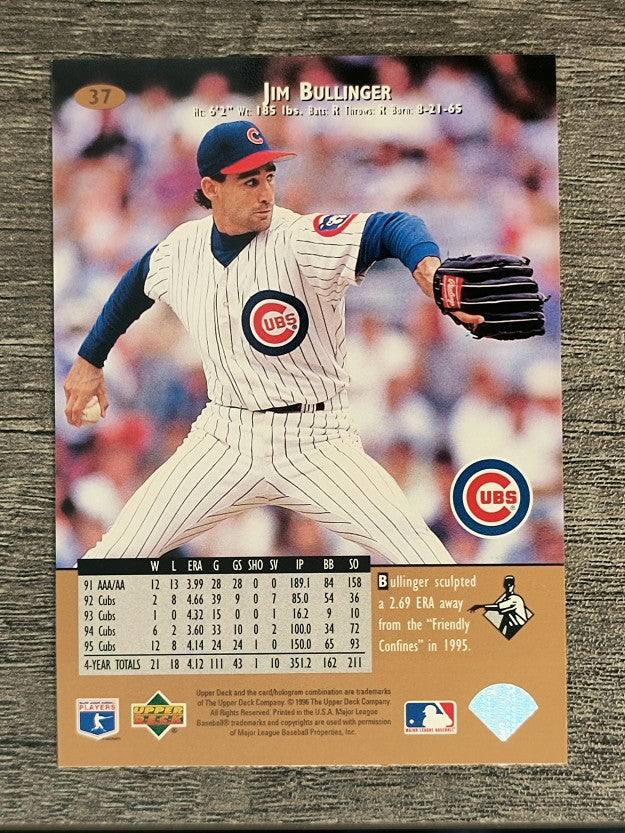 1996 Upper Deck #37 Jim Bullinger