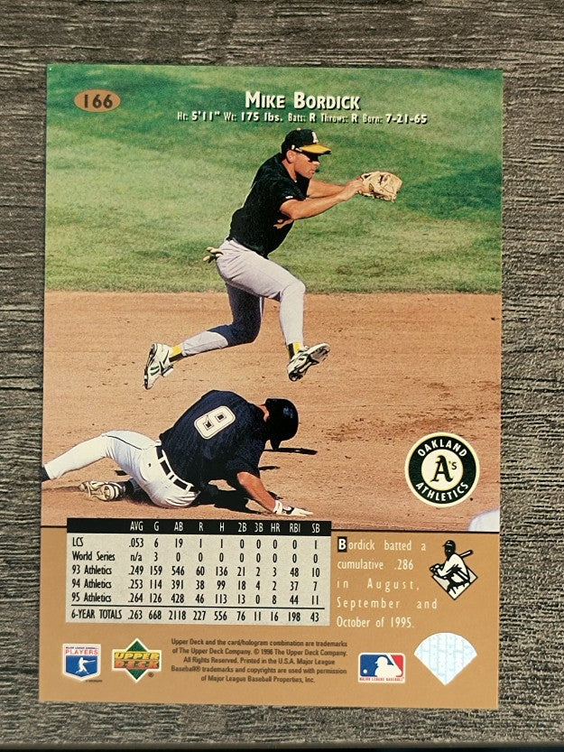 1996 Upper Deck #166 Mike Bordick
