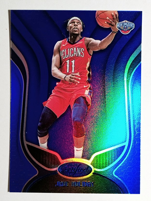 2019-20 Certified Mirror Blue #129 Jrue Holiday
