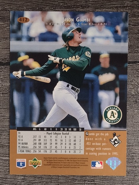 1996 Upper Deck #412 Jason Giambi