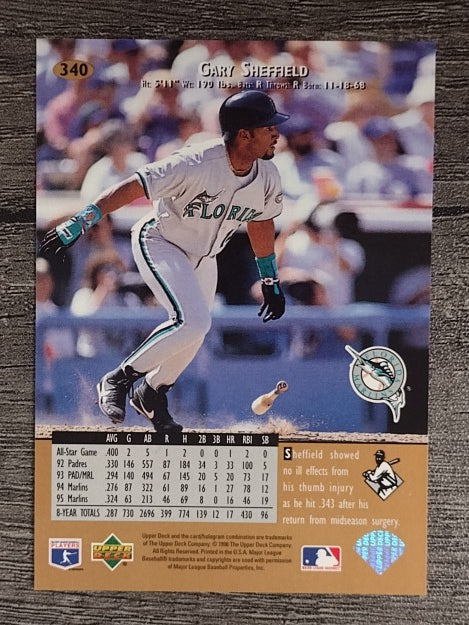 1996 Upper Deck #340 Gary Sheffield